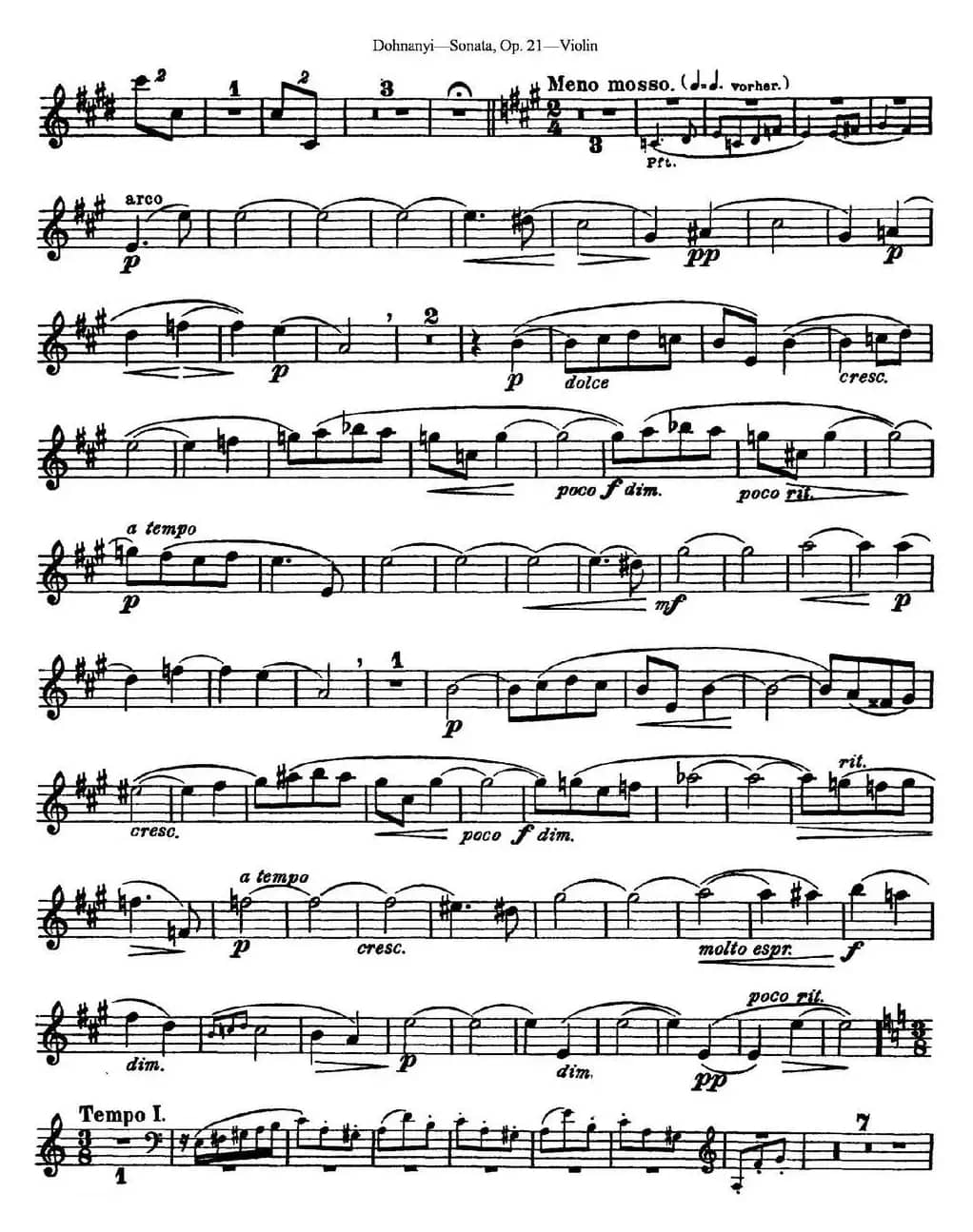 Dohnanyi Sonata Op.21