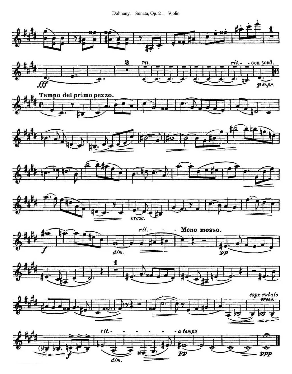 Dohnanyi Sonata Op.21