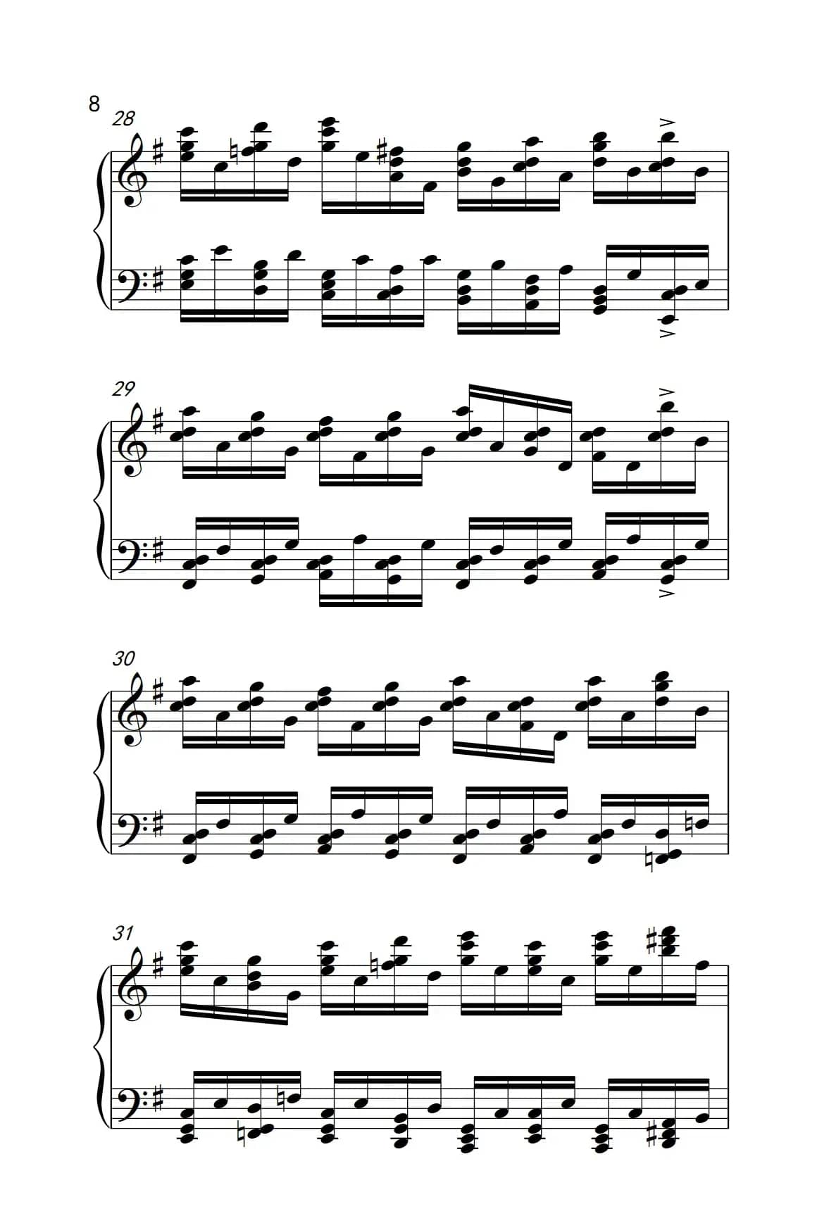 莫什科夫斯基 钢琴练习曲（第三首）