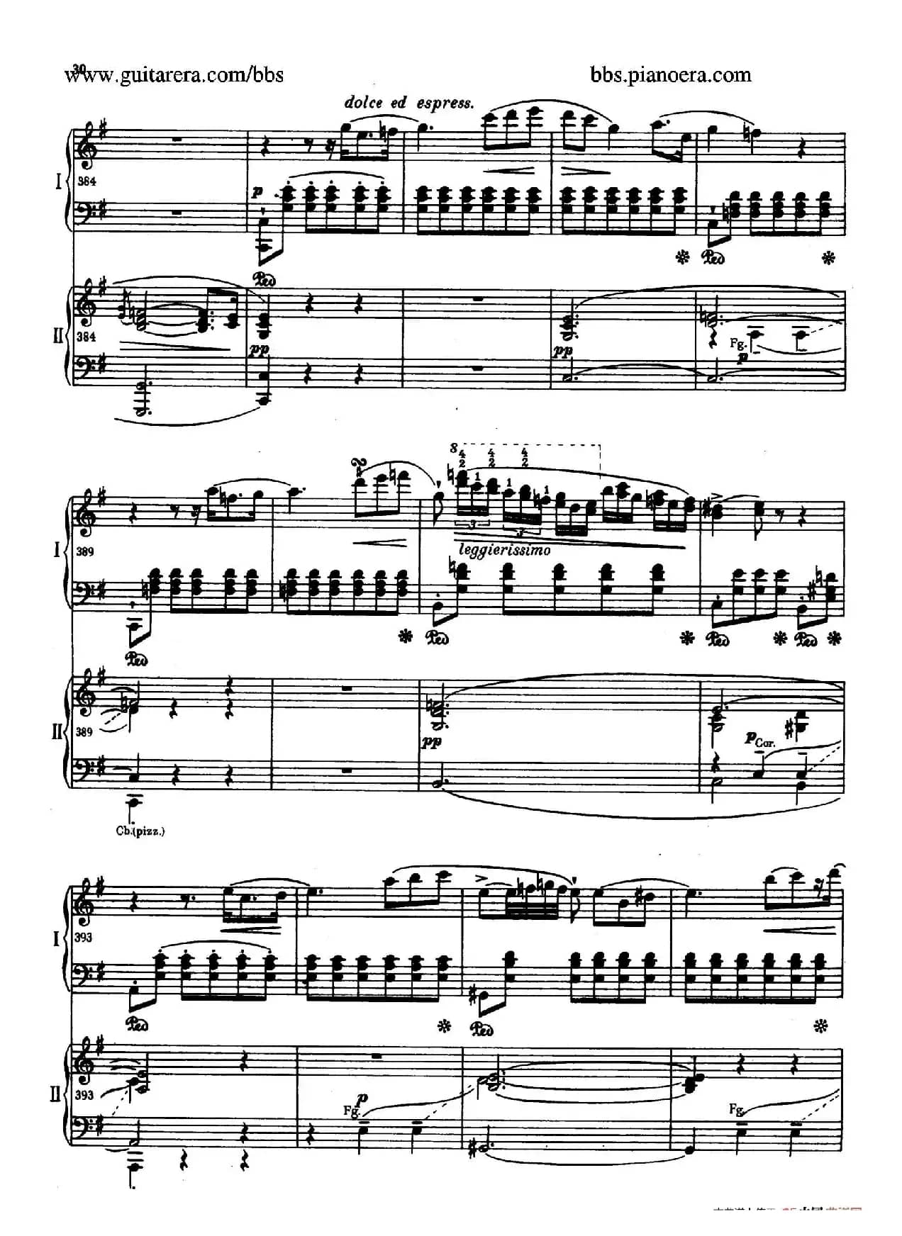 e小调第一钢琴协奏曲 Op.11（双钢琴版·第一乐章）