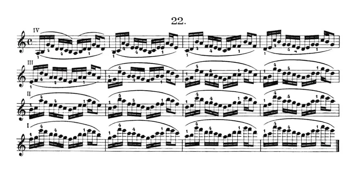 小提琴换把练习·作品第八号（第三节）