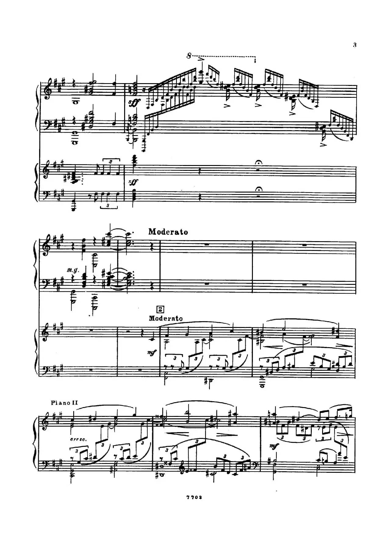 升f小调第一钢琴协奏曲 Op.1（双钢琴版）