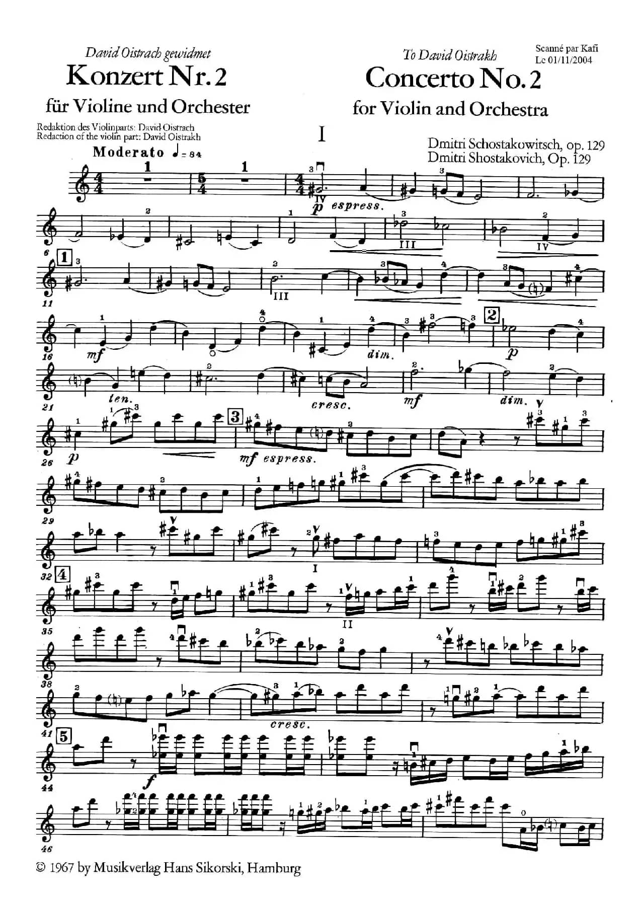 Concerto Op.129 No.2（第二小提琴协奏曲）
