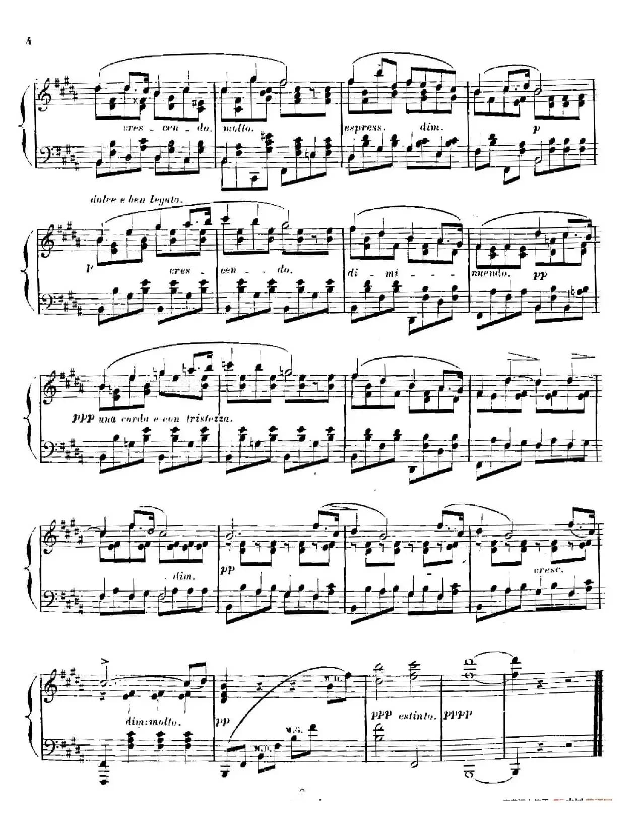 3 Romances Sans Paroles（3首无词浪漫曲 ·1. 长春花）