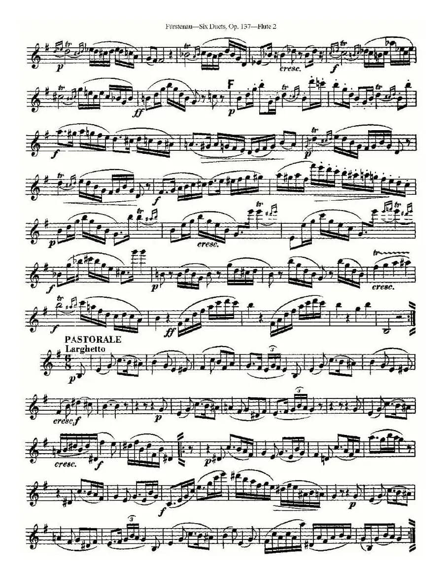 Six Duets, Op.137 之二（二重奏 六首作品 137号）