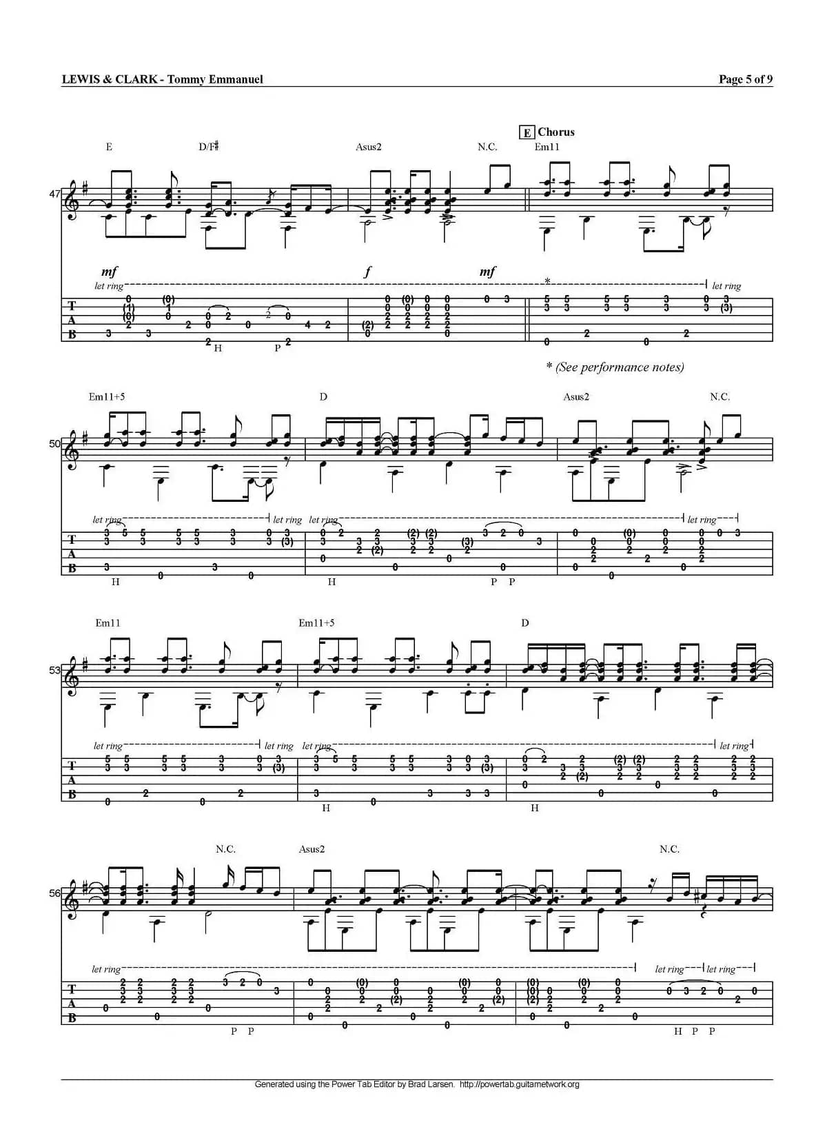 tommy emmanuel：lewis and clark（指弹吉他）