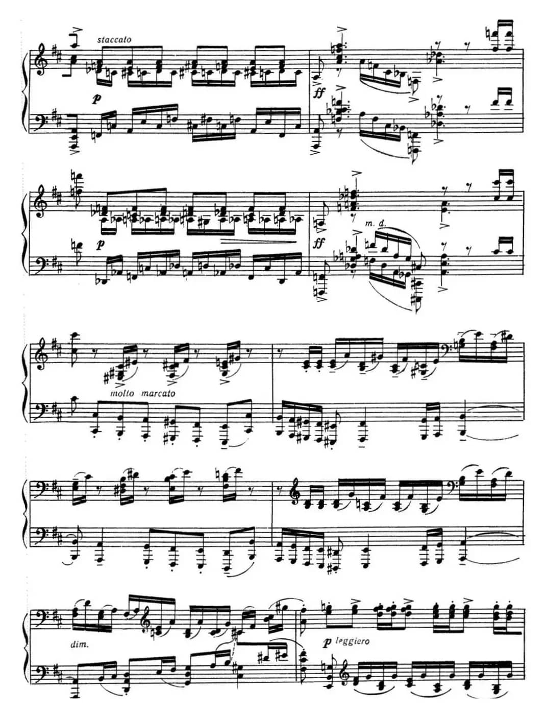 拉赫玛尼诺夫 音画练习曲17或18 Etudes tableaux Op.39 No.9