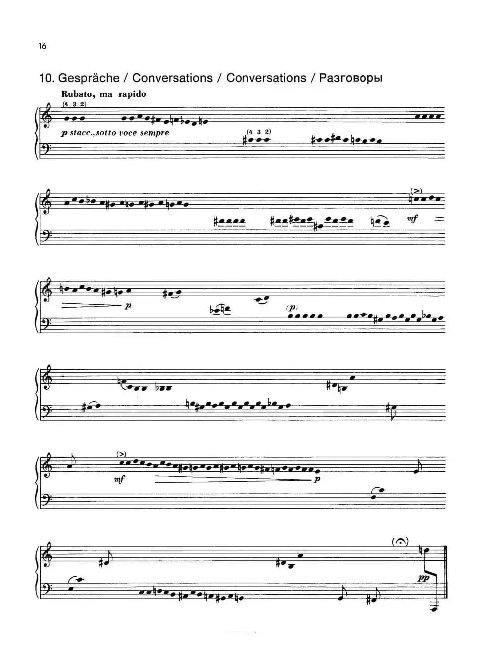 Notebook f Young People Op·59（为青少年而作的钢琴曲集·10）