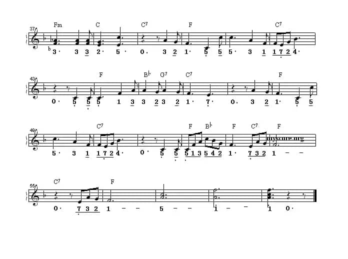 囚徒合唱（线简谱混排版）