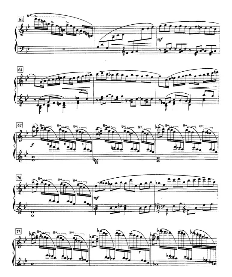 钢琴教程第八级 中外乐曲（山泉）