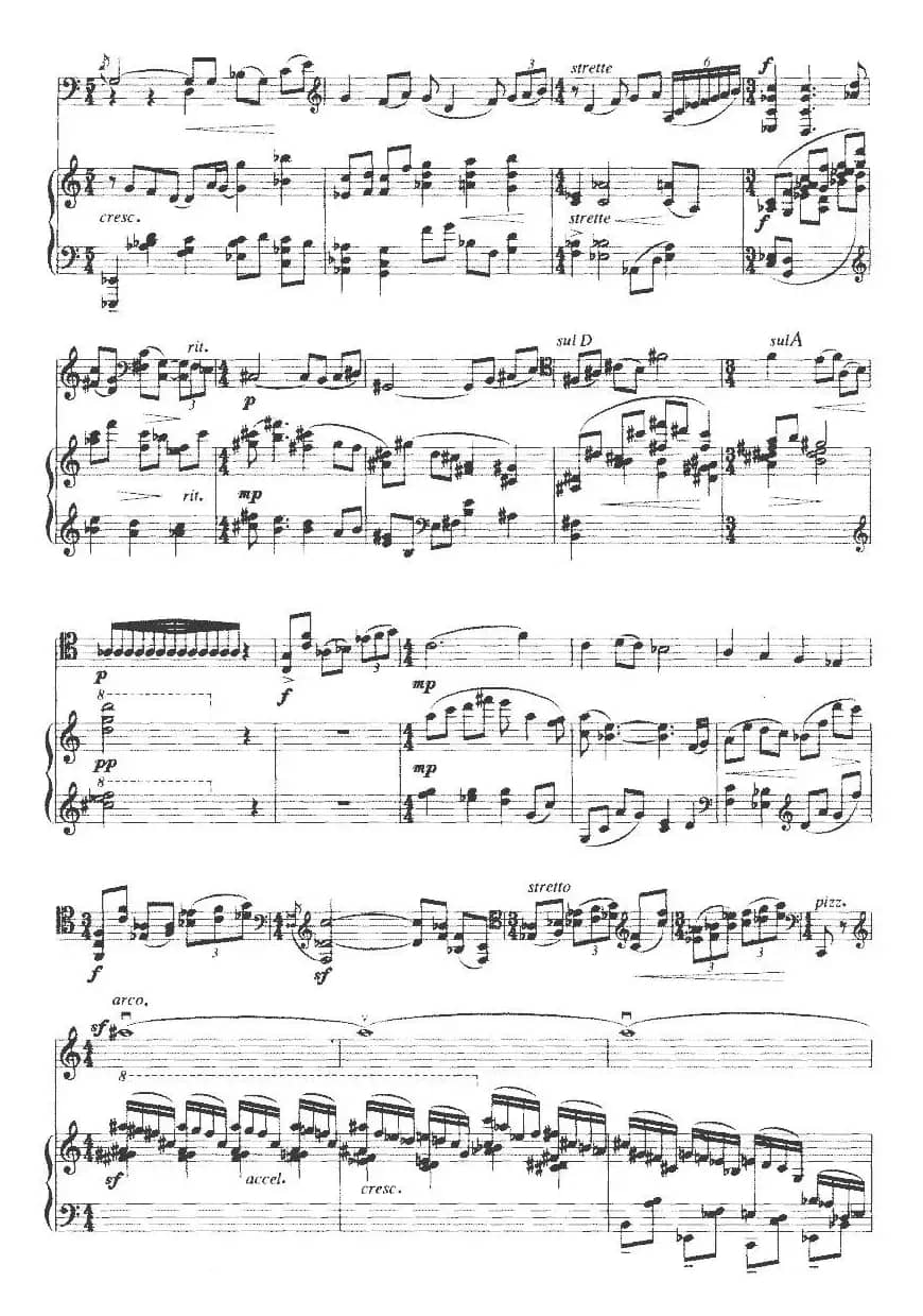 奏鸣曲第二乐章（大提琴+钢琴）