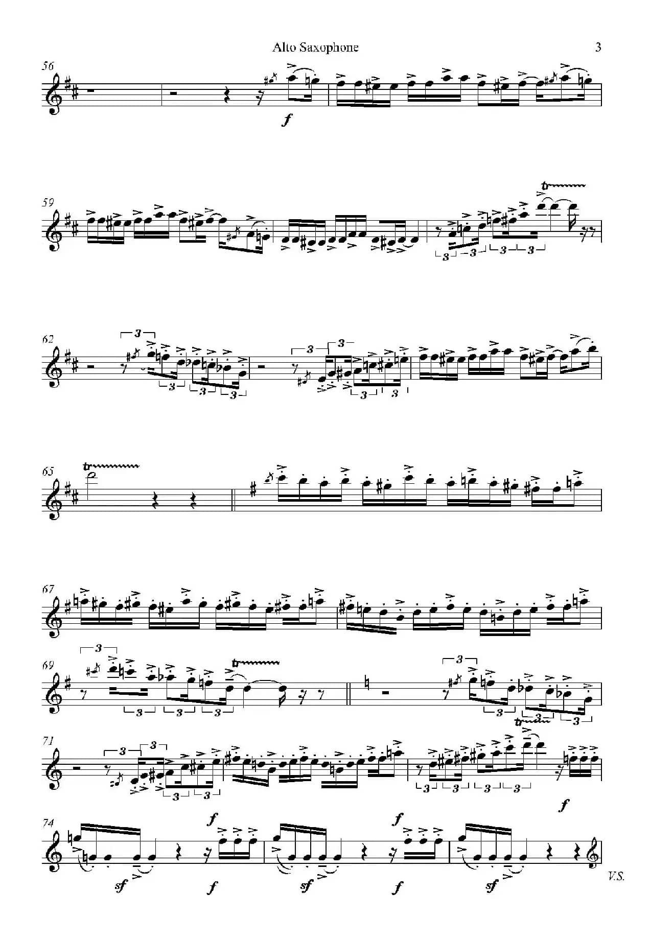 HUMORESKE（中音萨克斯独奏）