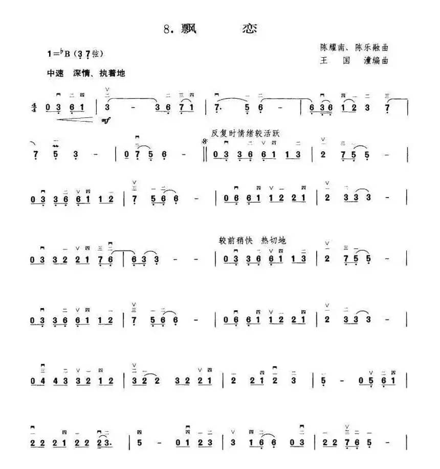 飘恋（王国潼编曲）