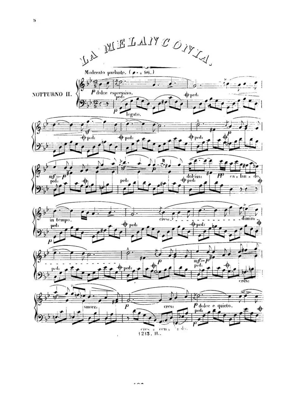 3 Nocturnes Caractéristiques Op·45（3首个性夜曲·2）