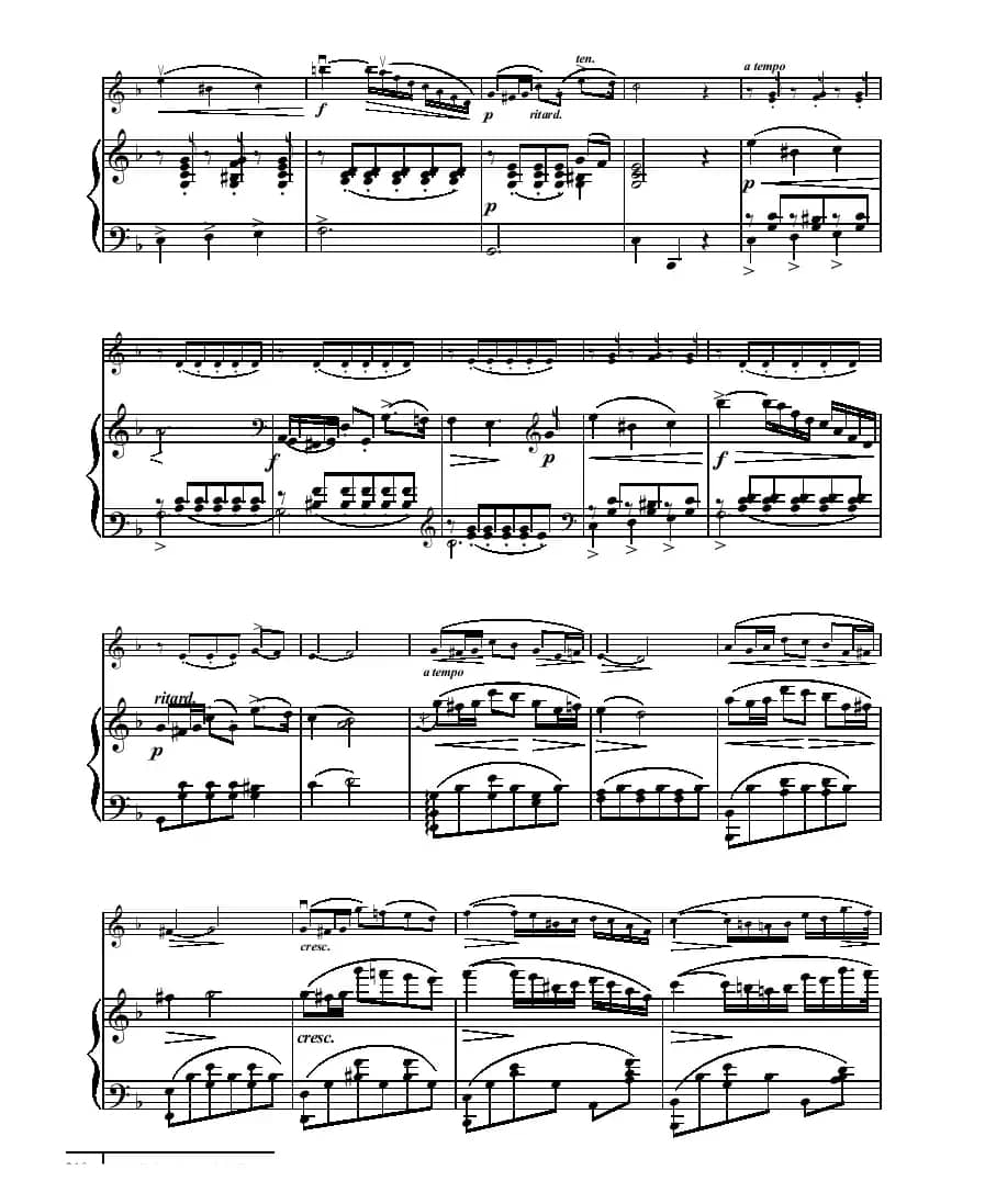 思乡（小提琴+钢琴伴奏）