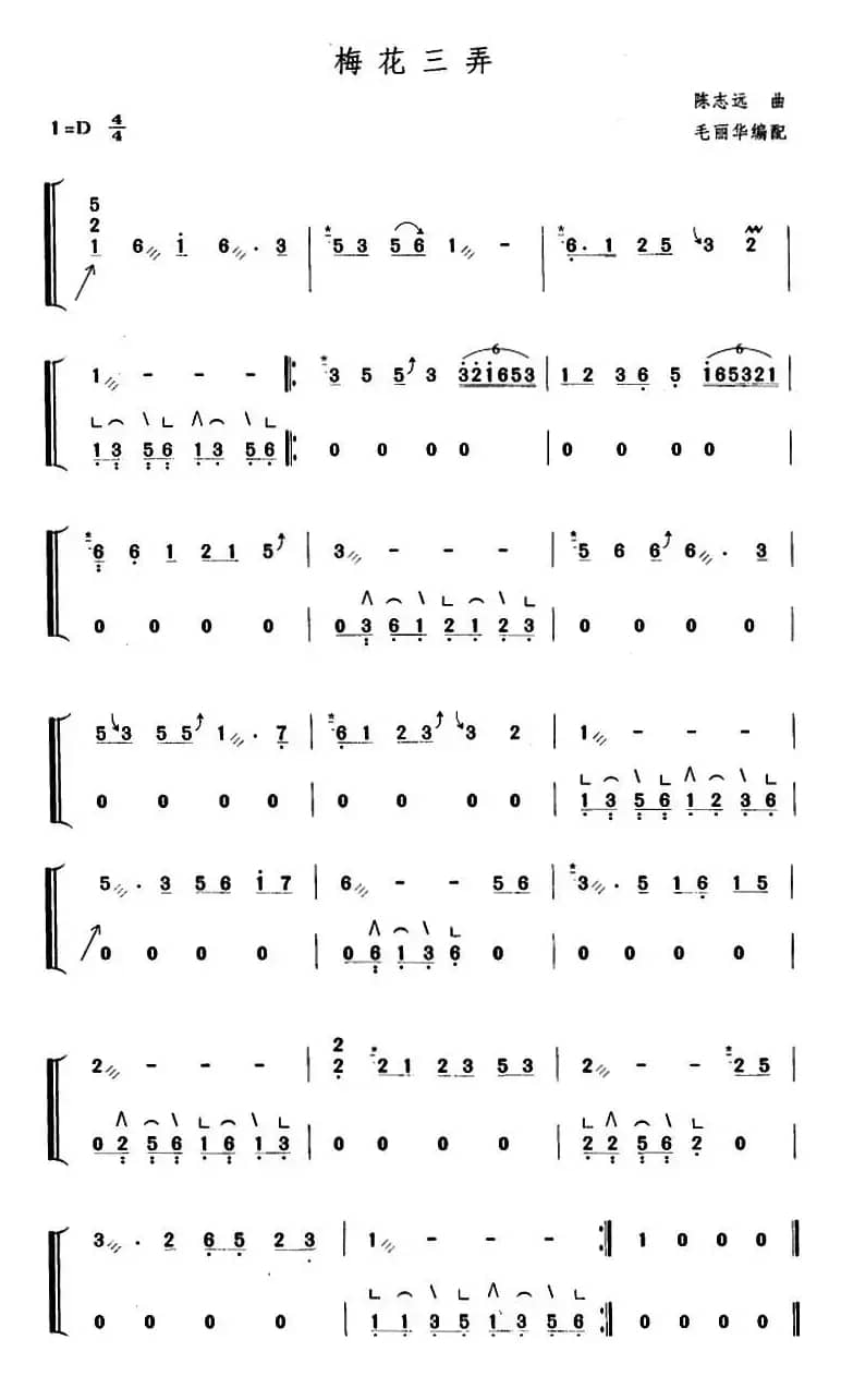 梅花三弄（毛丽华编配版）