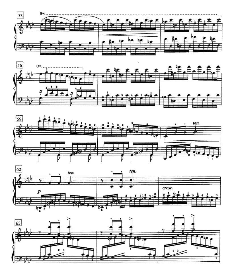 钢琴教程第七级 练习曲（《名手之道》No.21）