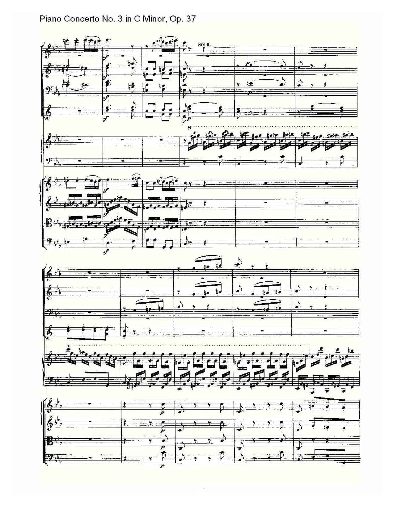 C小调钢琴第三协奏曲 Op.37  第三乐章