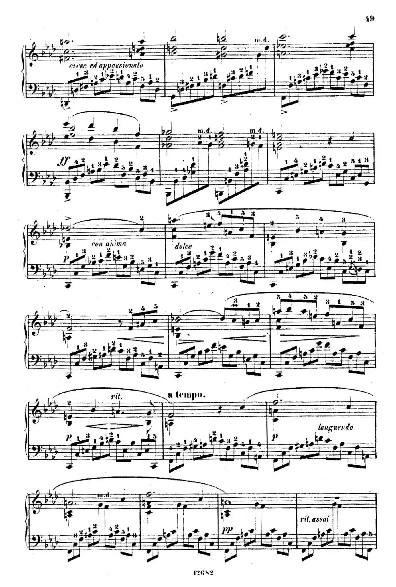 Douze Etudes de Salon Op.5（12首沙龙练习曲·10）