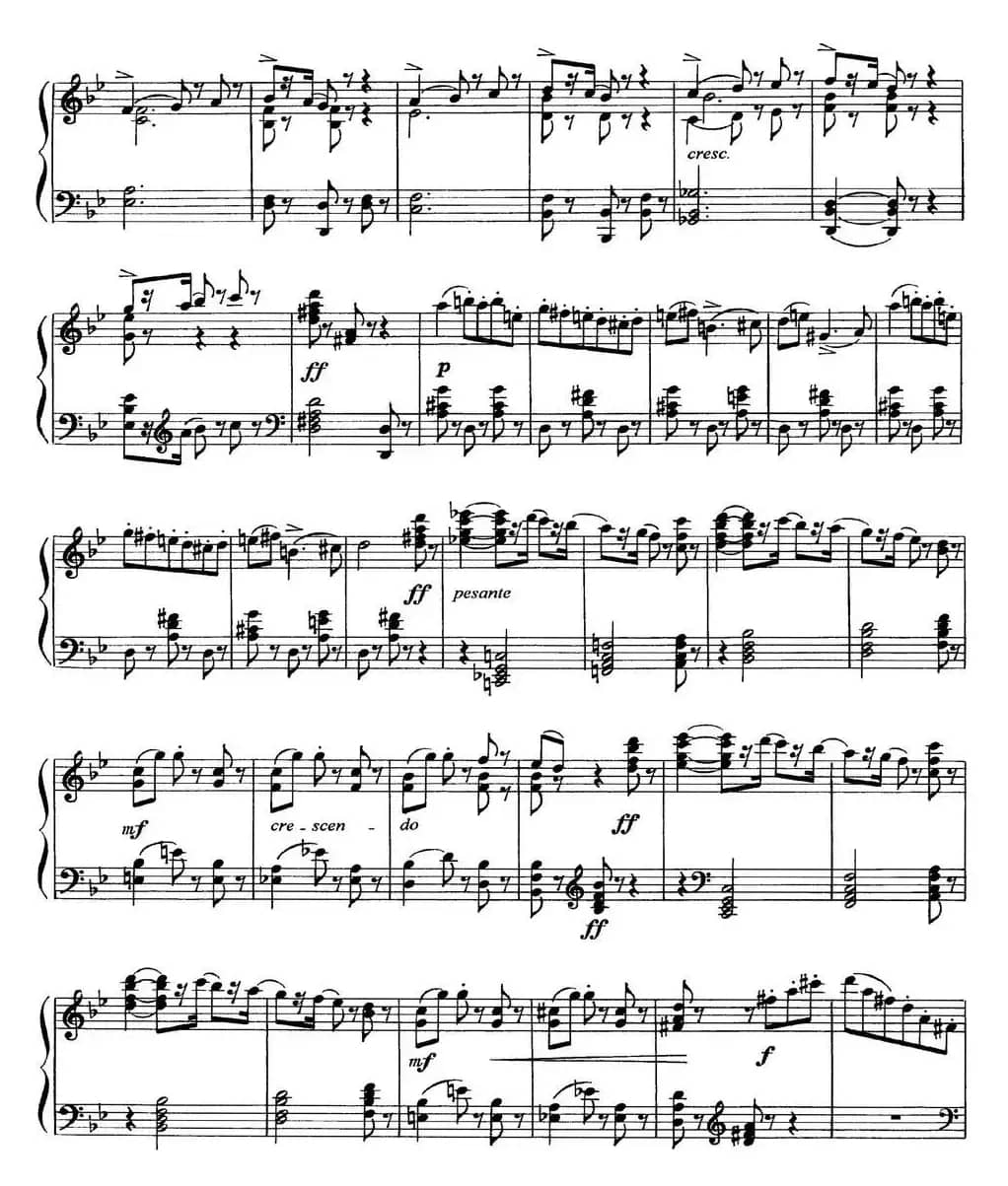 柴可夫斯基18首钢琴小品Op.72（6.Mazurque pour danser）