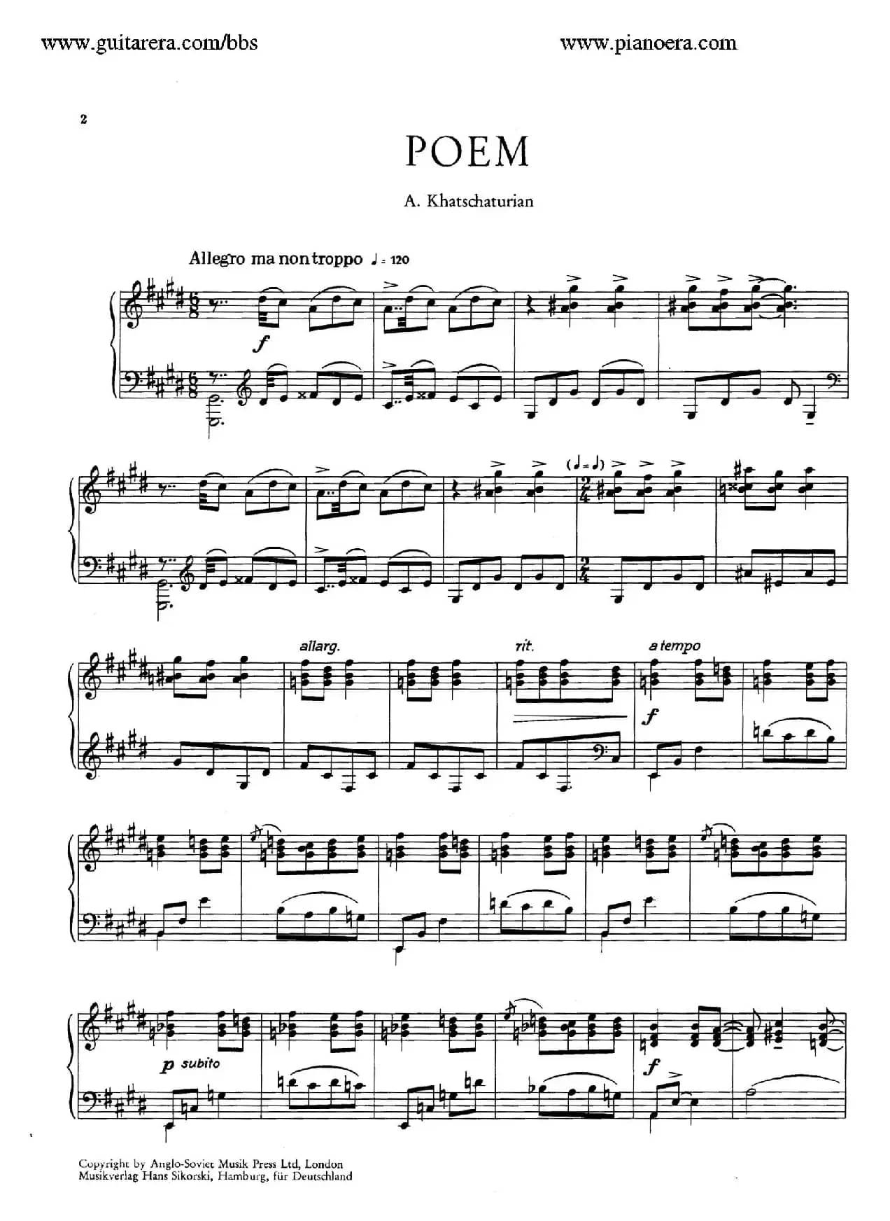 Poem in c-Sharp Minor Op.12（升c小调音诗）