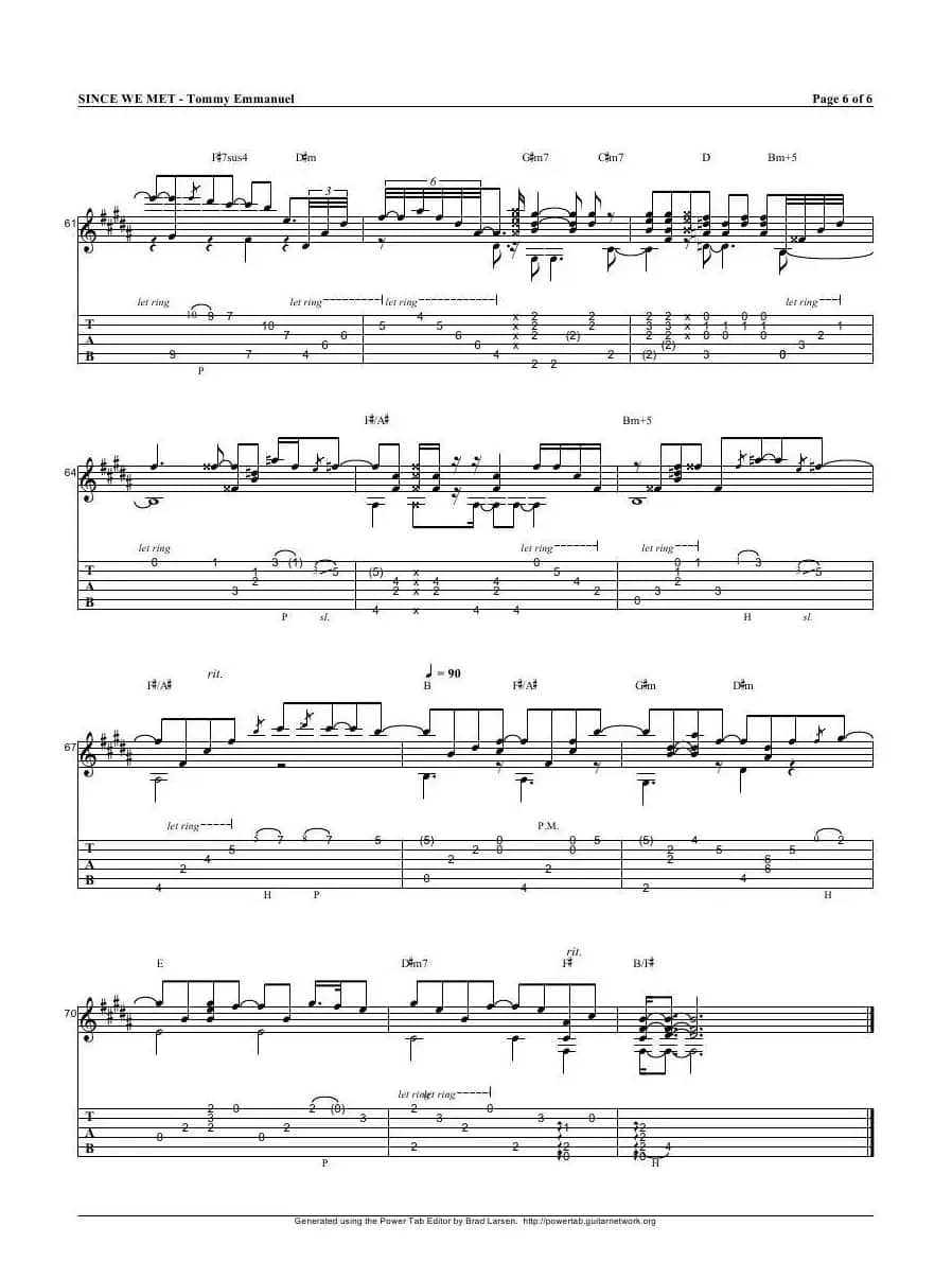 tommy emmanuel：since we met（指弹吉它）