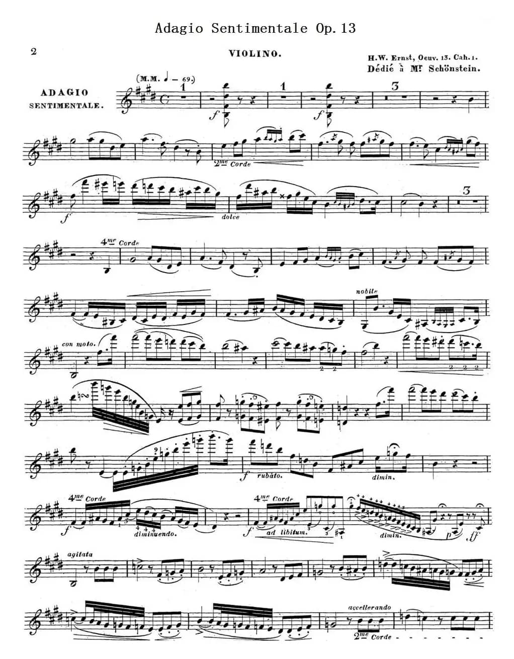 Adagio Sentimentale Op.13