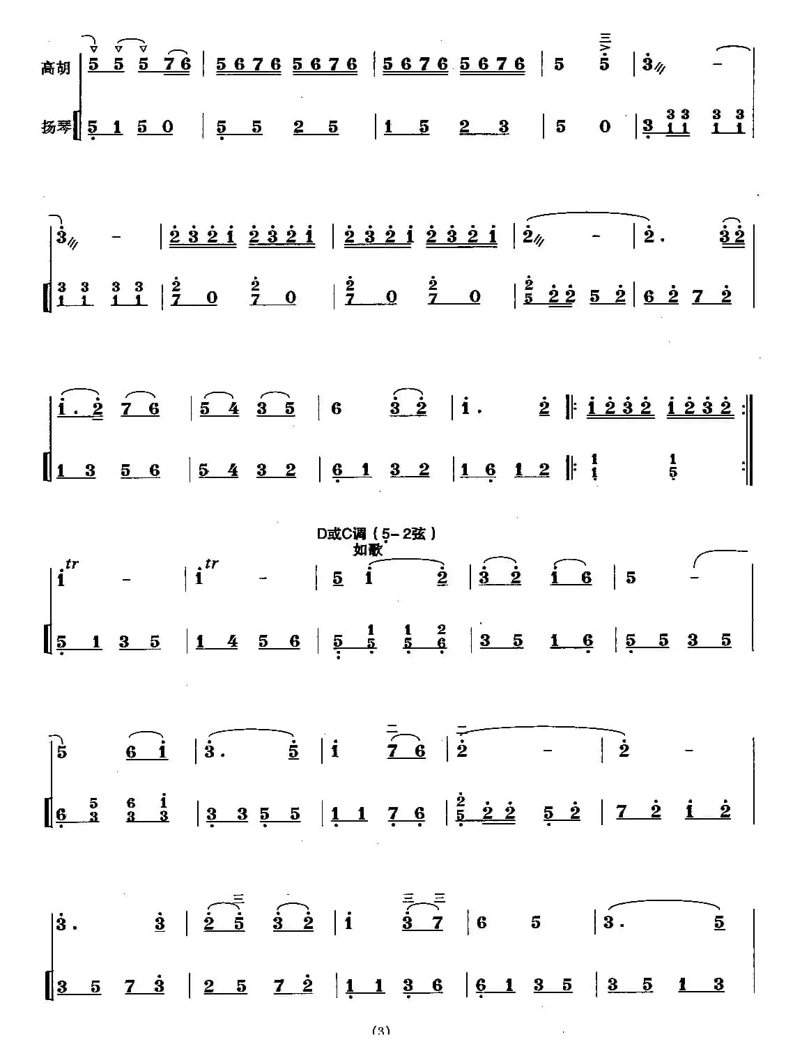 北京传来了喜讯（高胡独奏、扬琴伴奏）