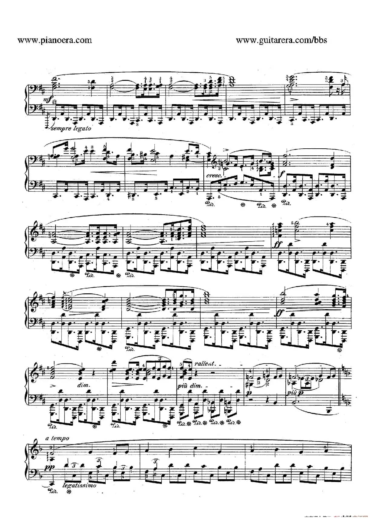 Impromptu no.2 in F-Sharp Major Op.36（升F大调第二即兴曲）