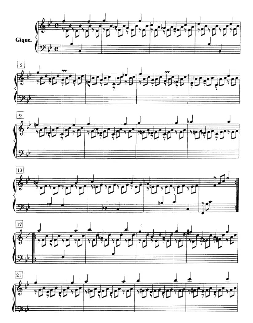 钢琴教程第七级 复调曲 帕蒂塔（第一套）