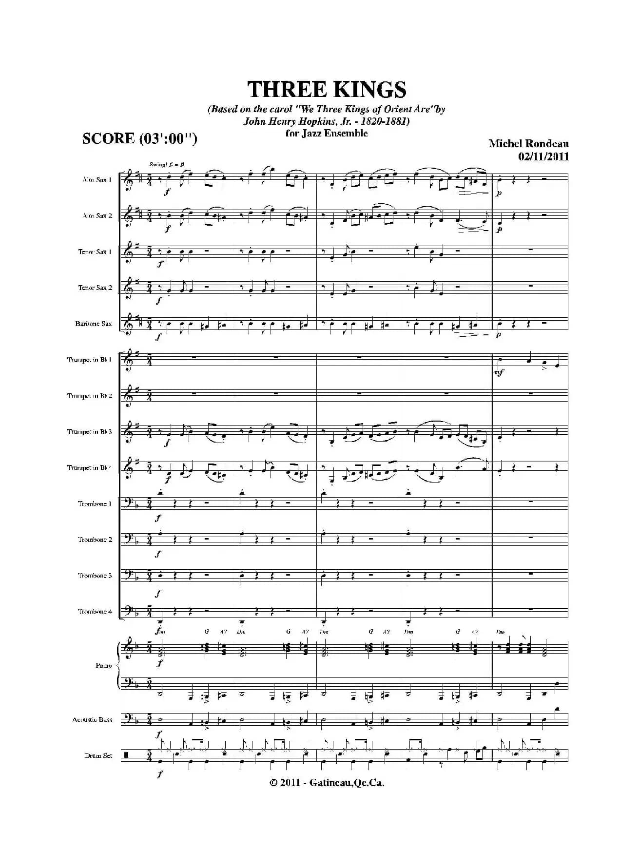 THREE KINGS（总谱）