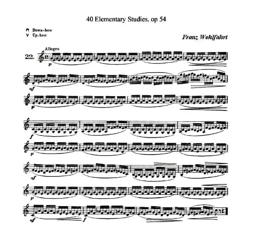 40首小提琴初级技巧练习曲之22