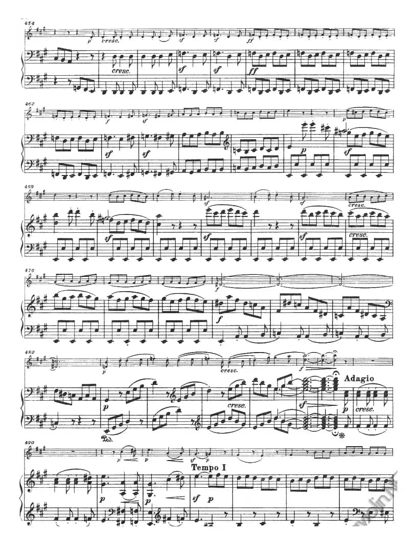 献给好友鲁道尔夫·克鲁采：奏鸣曲（A大调、小提琴+钢琴伴奏）