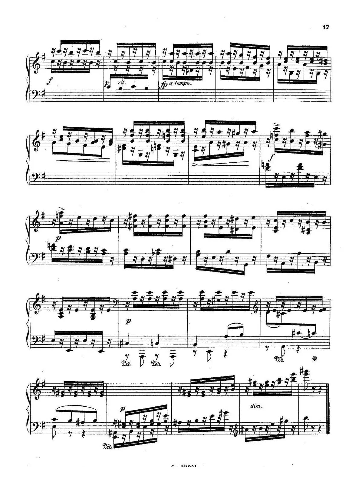 36 Etudes Rhythmiques et Melodiques Op.105（36首节奏与旋律练习曲 31—36）