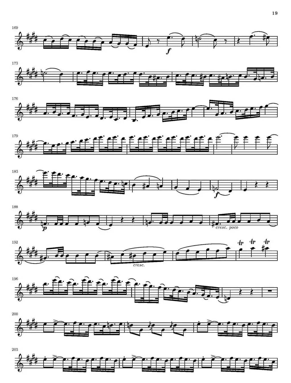 String Quartet nr.18 in E minor（E小调弦乐四重奏）（第一小提琴分谱）