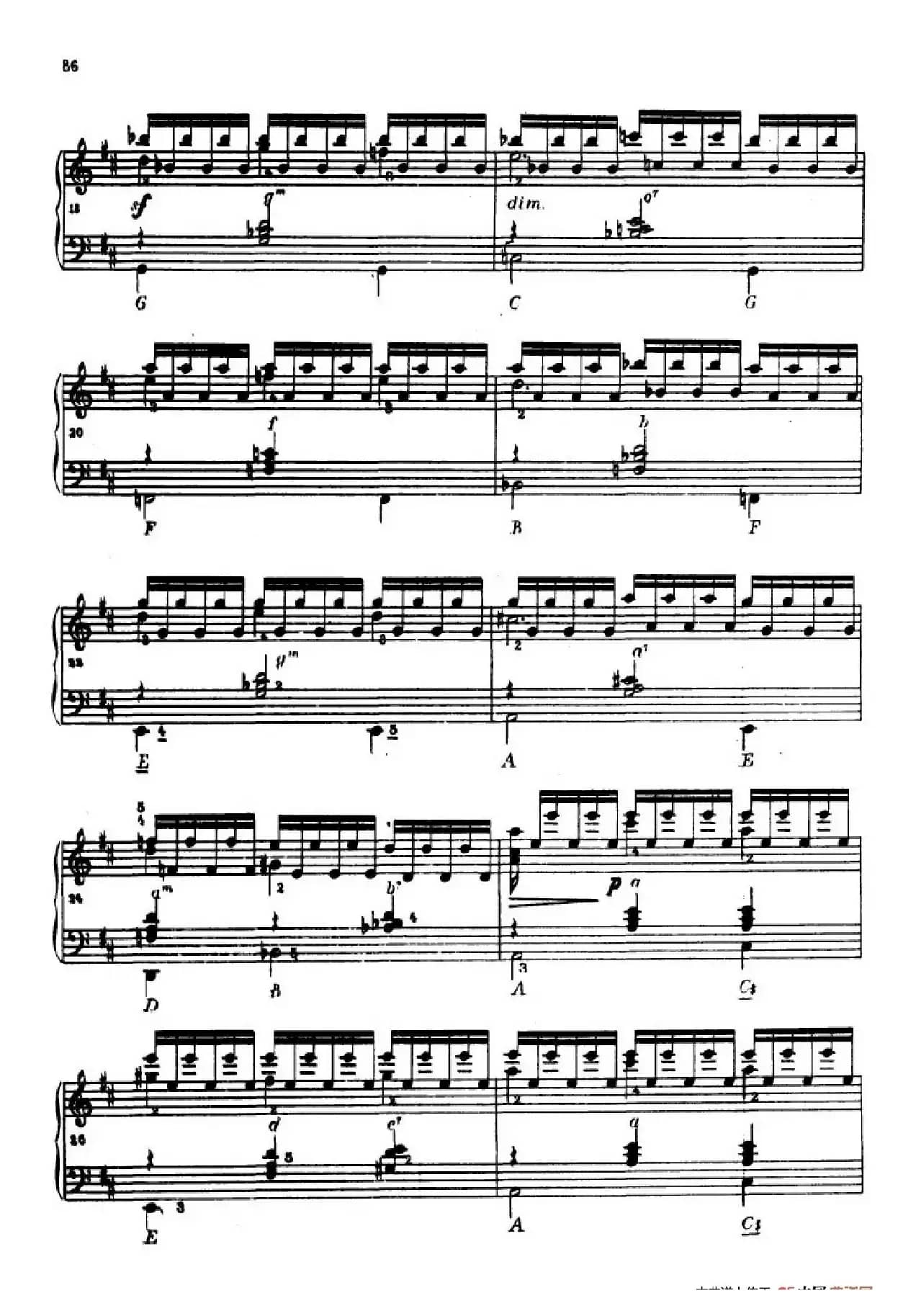 《车尔尼手风琴练习曲集》第Ⅳ册（第16——17首）