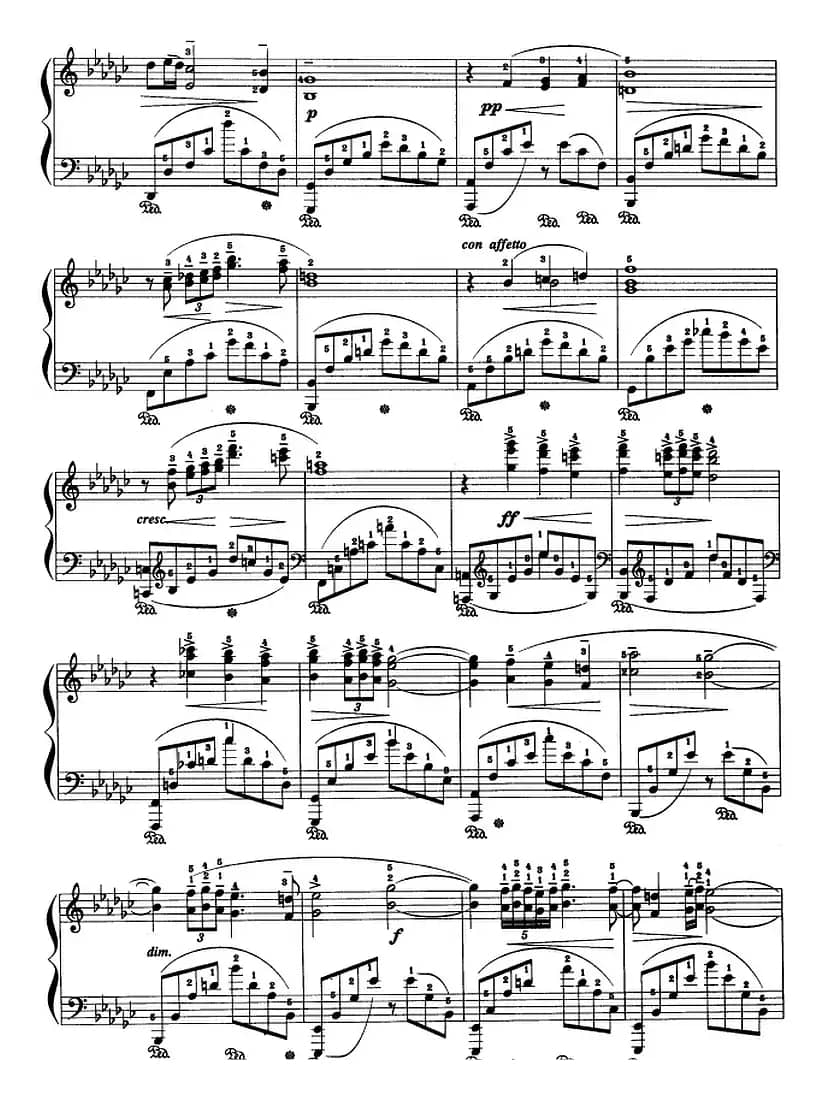 现代钢琴曲：26、哀歌（Op.3，No.1）