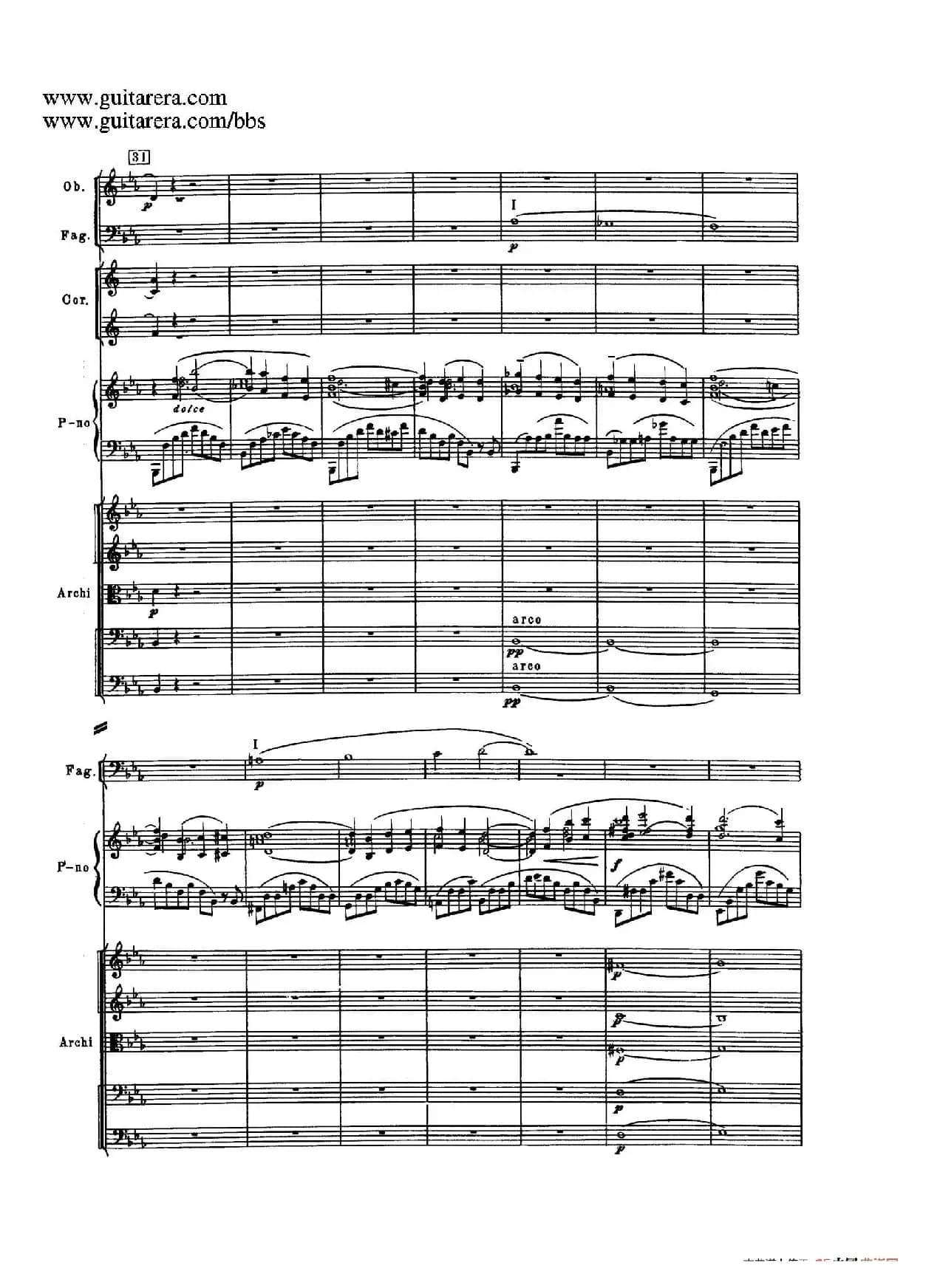 c小调第二钢琴协奏曲 Op.18（第三乐章总谱P1——12）