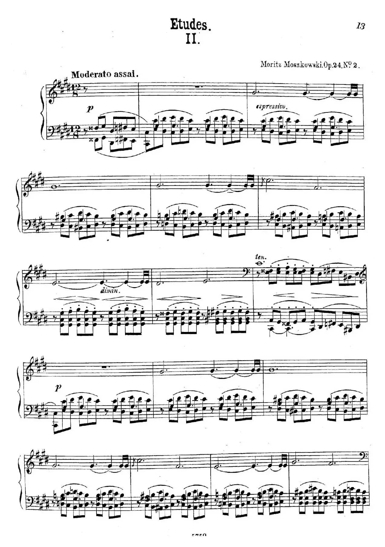 3首音乐会练习曲（Three Concert Etudes Op.24）（Ⅱ）