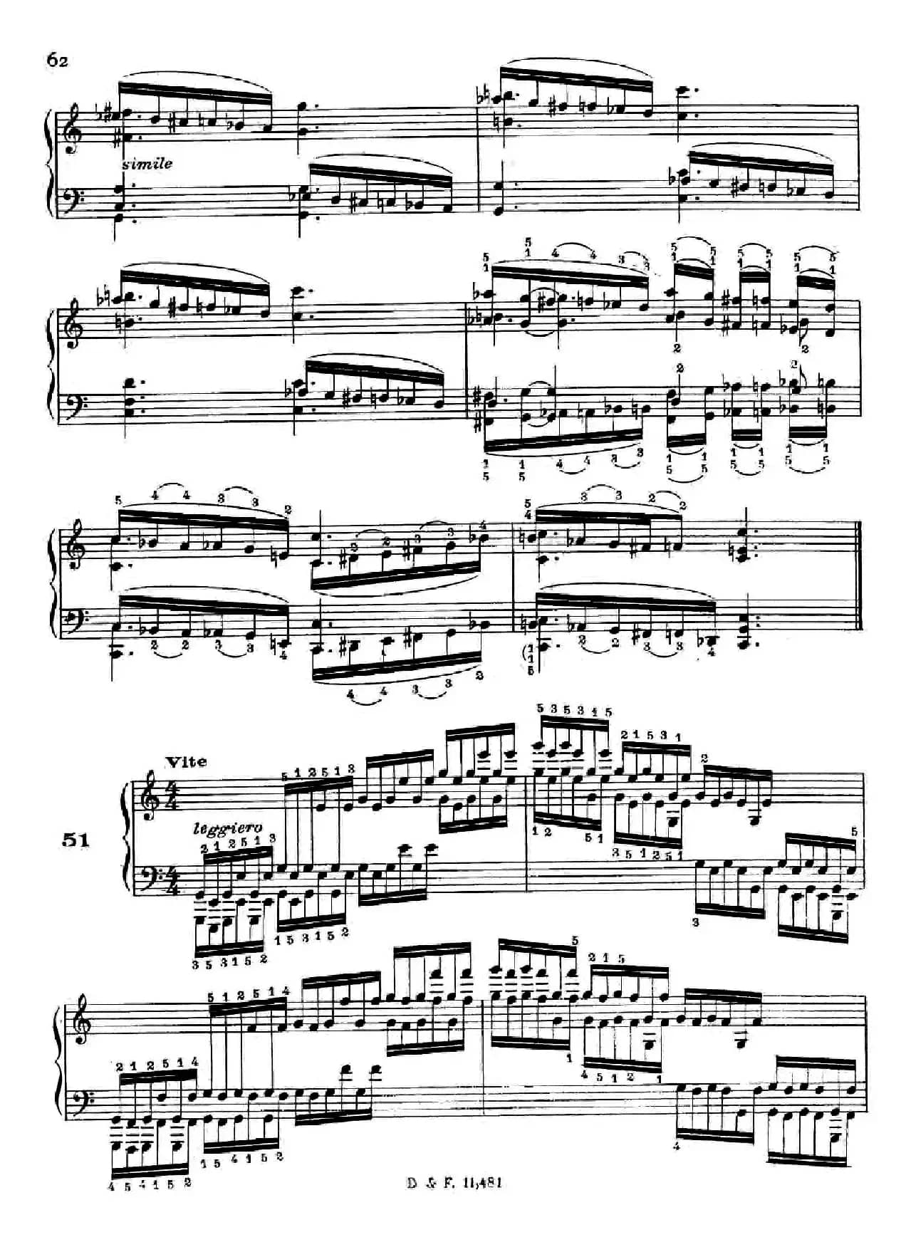 51 Exercises, WoO 6（51首钢琴练习 38—51）