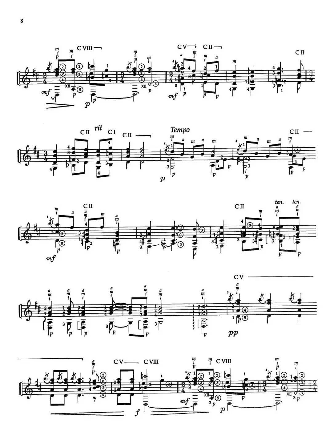 Joaquin Rodrigo Music for Guitar（罗德里戈吉他音乐P7-11）（古典吉他）