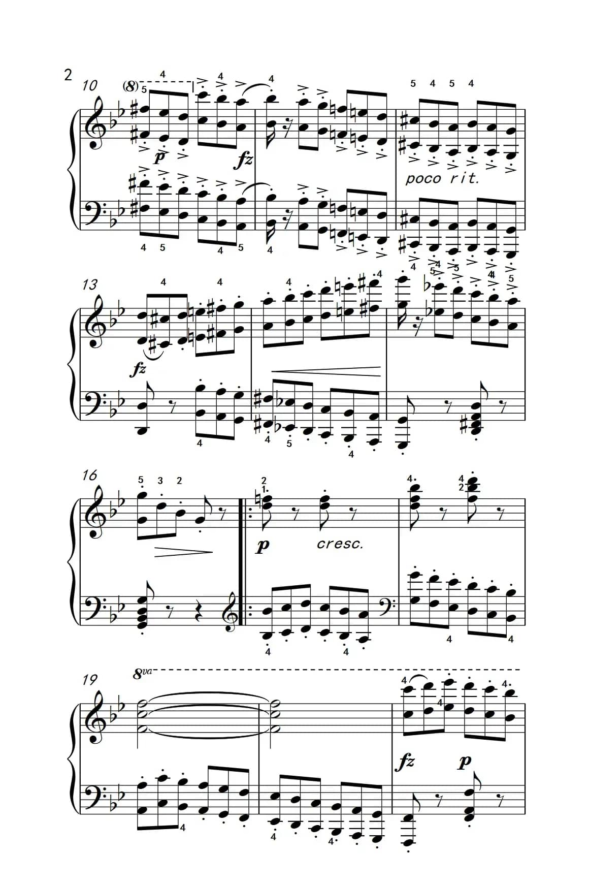 车尔尼钢琴八度练习曲 553（5）