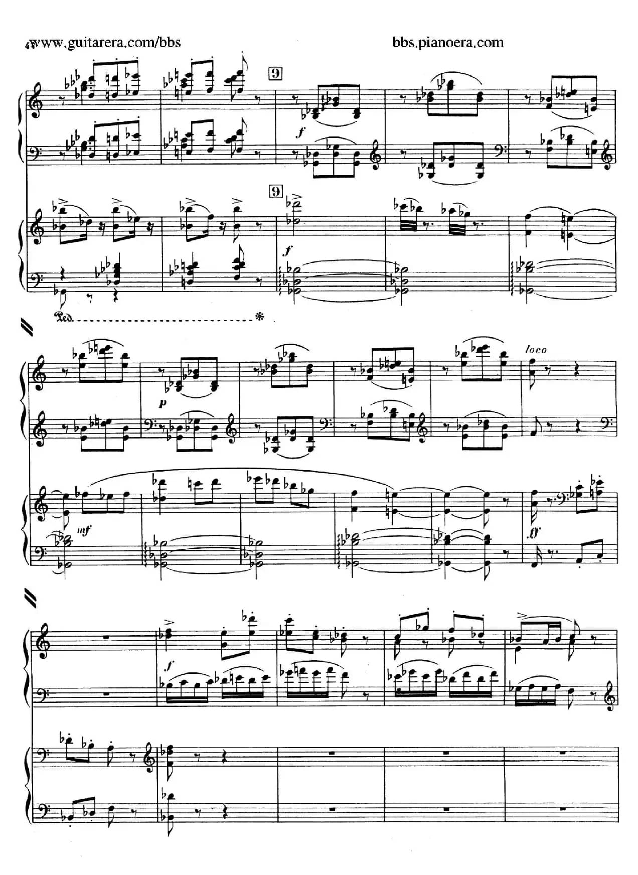 Piano Concerto in c-sharp Minor（升c小调钢琴协奏曲·第三乐章）