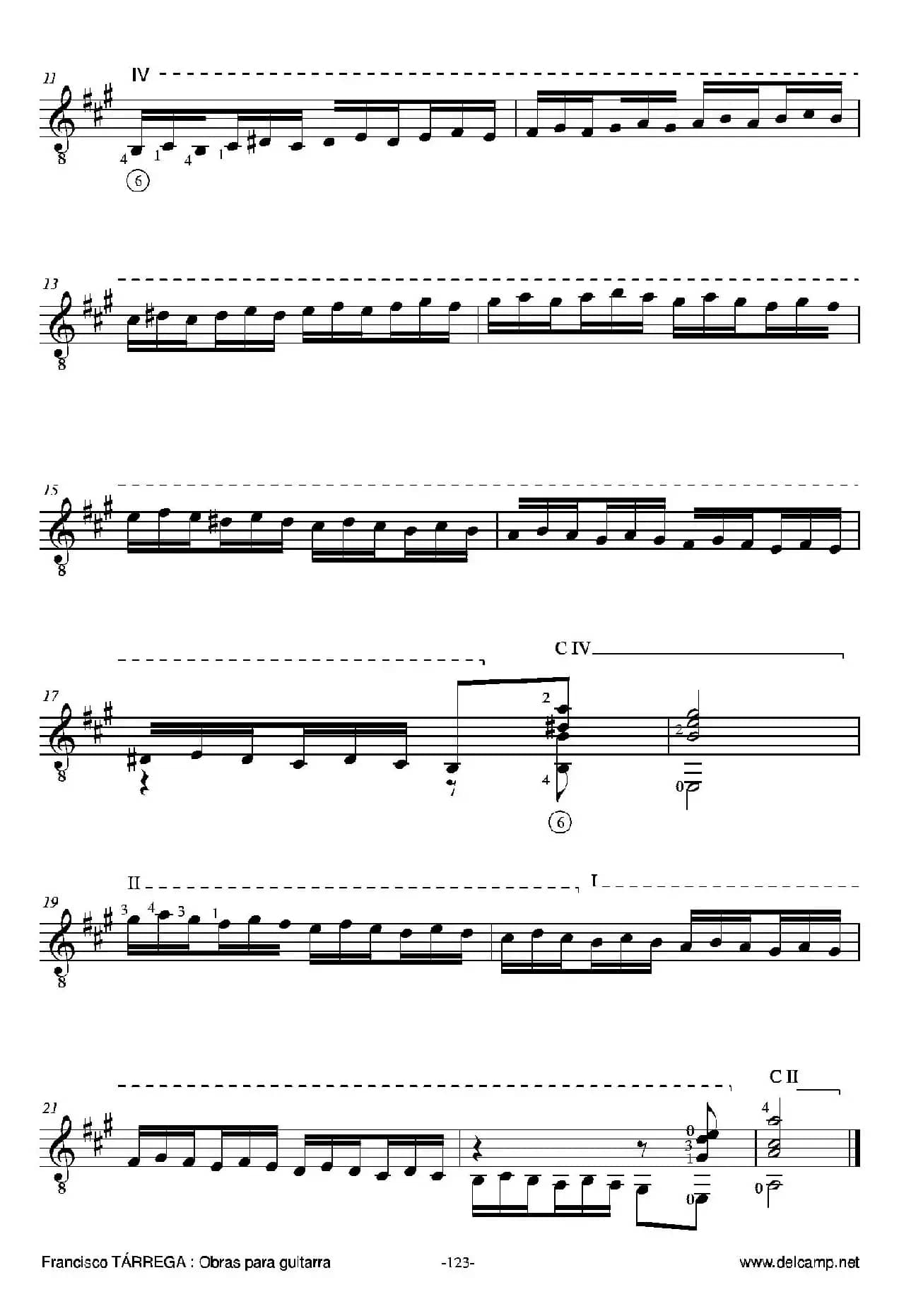 《塔雷加作品全集》第7部分（古典吉他）