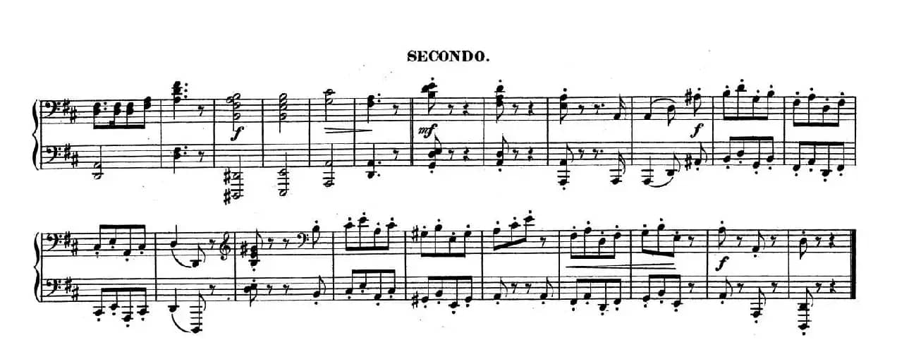 Zwolf Original-Compositionen fur Pianoforte zu 4 Handen Op.57(12首四手联弹小品·8)