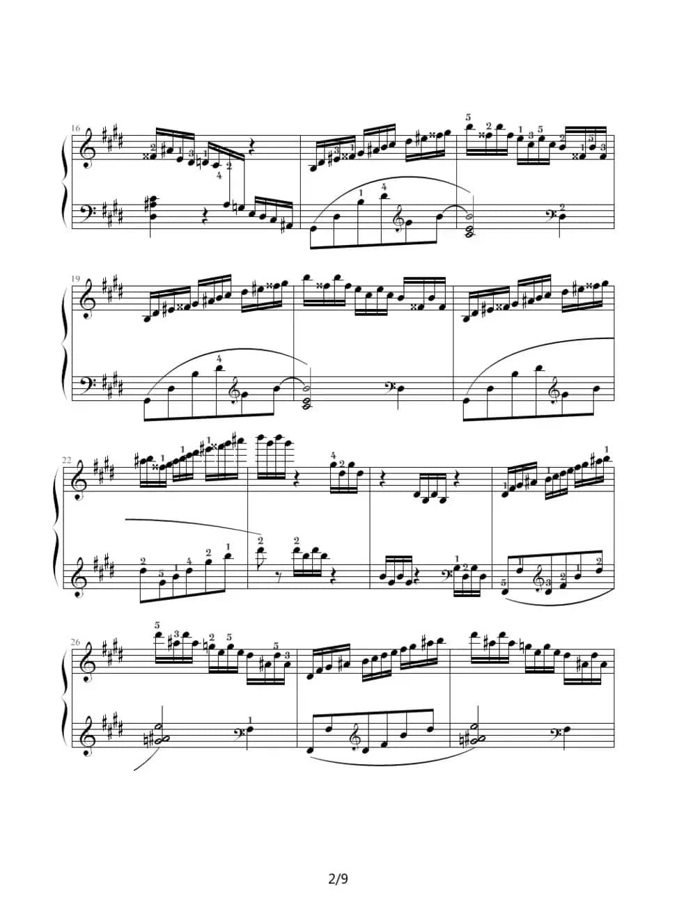 E大调练习曲（Op.72 No.1）