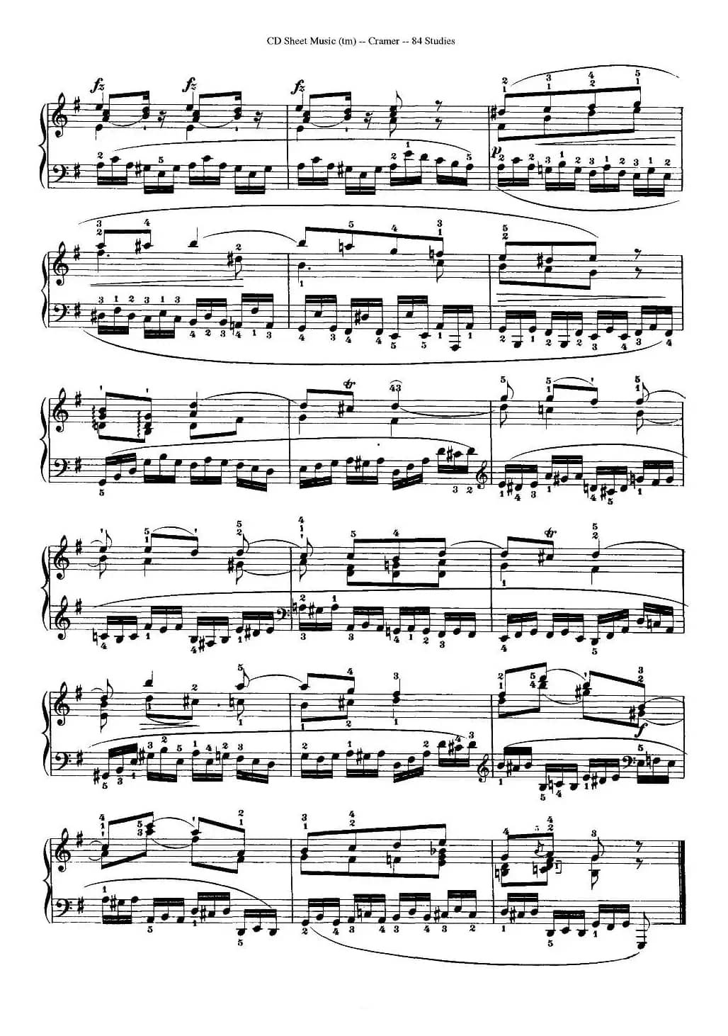 Cramer - 84 exercices（6—10）（克拉莫84首钢琴练习曲）