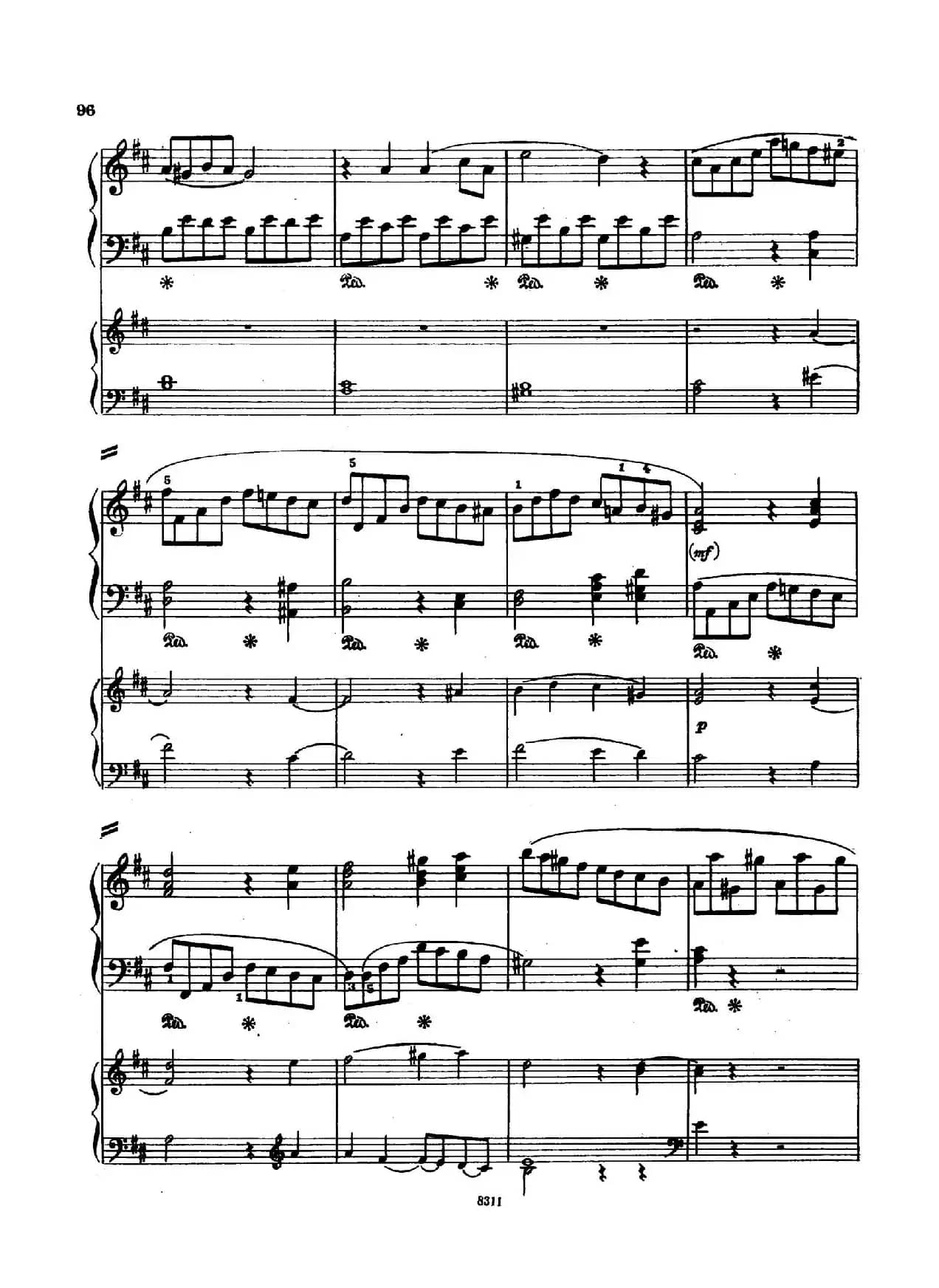 Concerto no 5 K 175 - 2 Piano（Ⅲ）