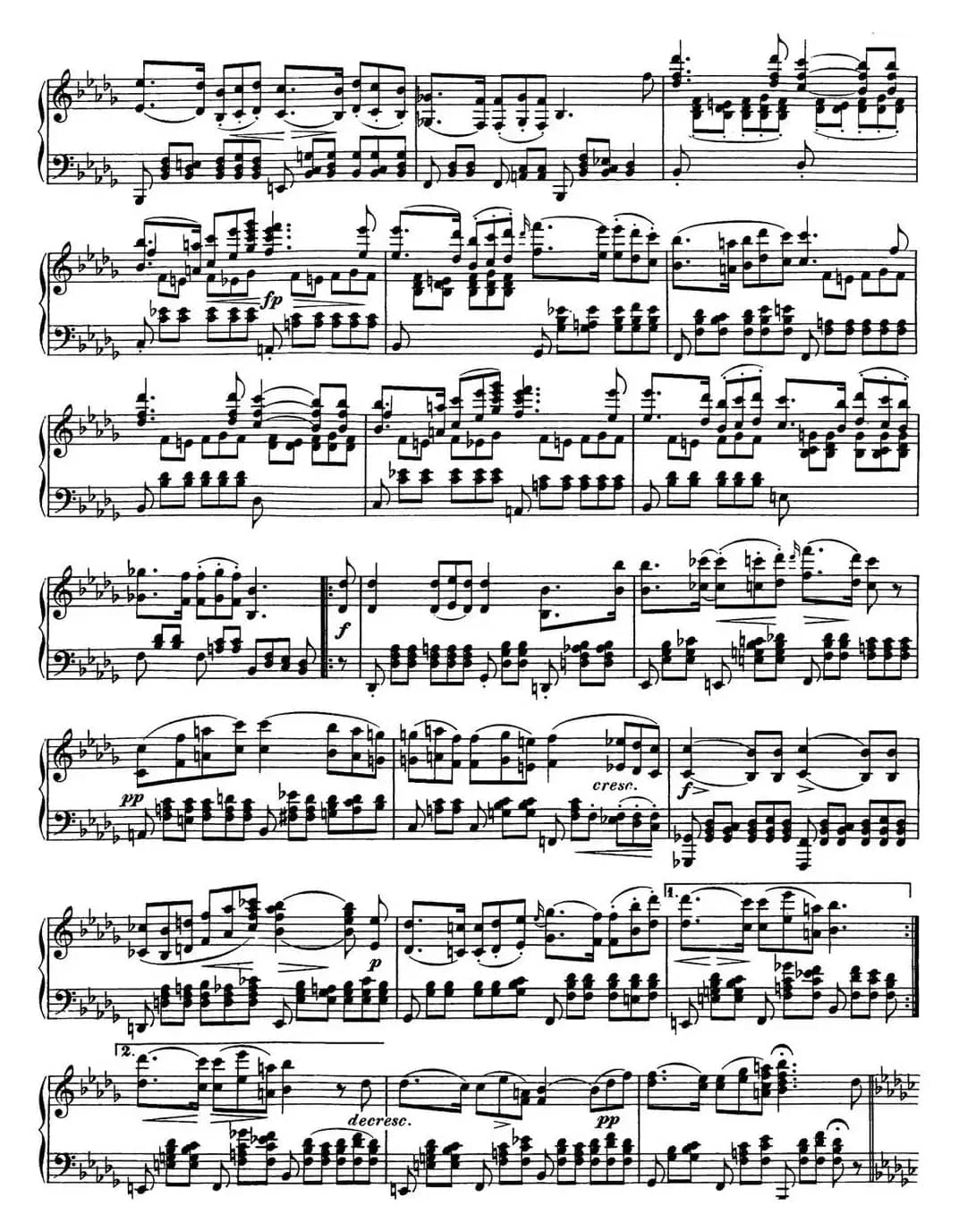 舒伯特降B大调即兴曲D.935，Op.142（NO.3）