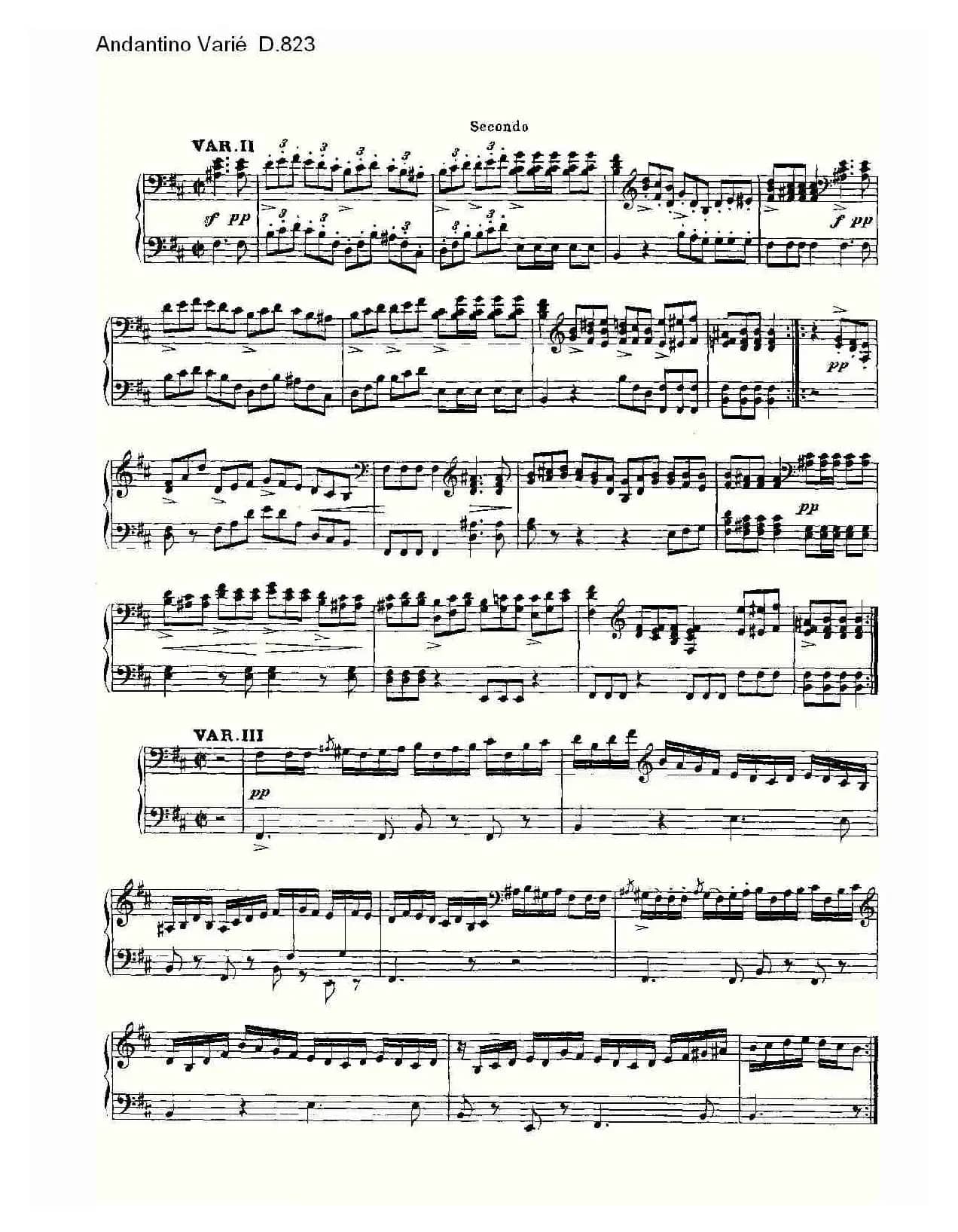 Andantino Varié D.823（小行板杂集 D.823）